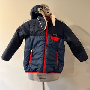 Patagonia Tribbles hoody Boys Size 5 winter reversible coat